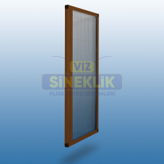 Kapı Plise Sineklik Kahverengi - 95-110 - 200-209