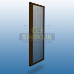 Kapı Plise Sineklik Koyu Kahverengi - 75-84 - 210-219