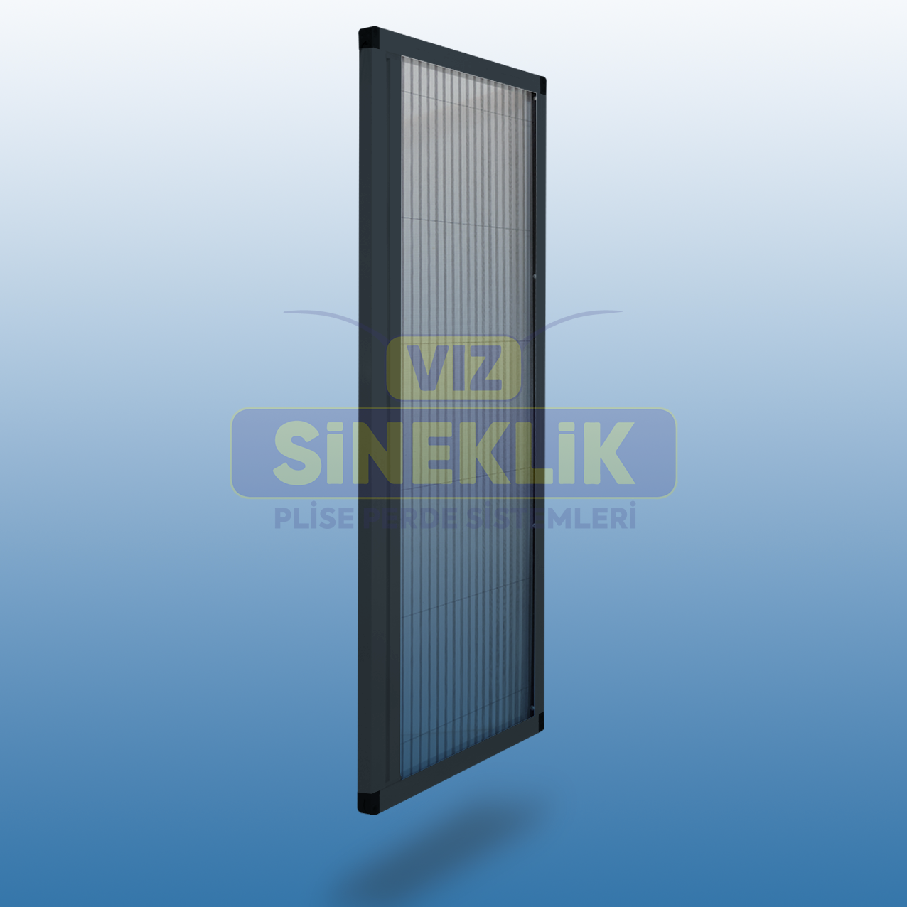 Kapı Plise Sineklik Antrasit - 65-74 - 200-209