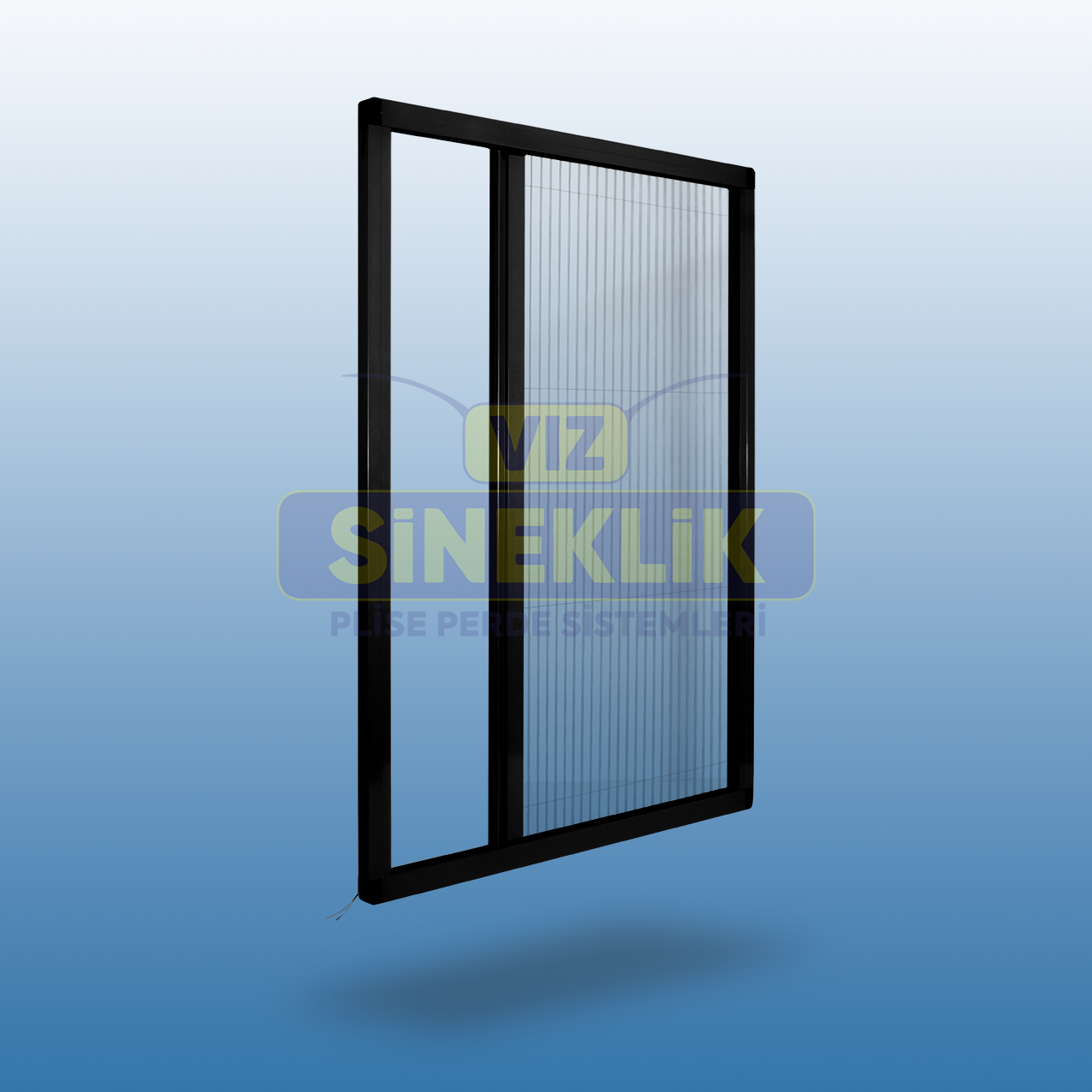 Pencere Plise Sineklik Siyah - 55-64 - 110-119