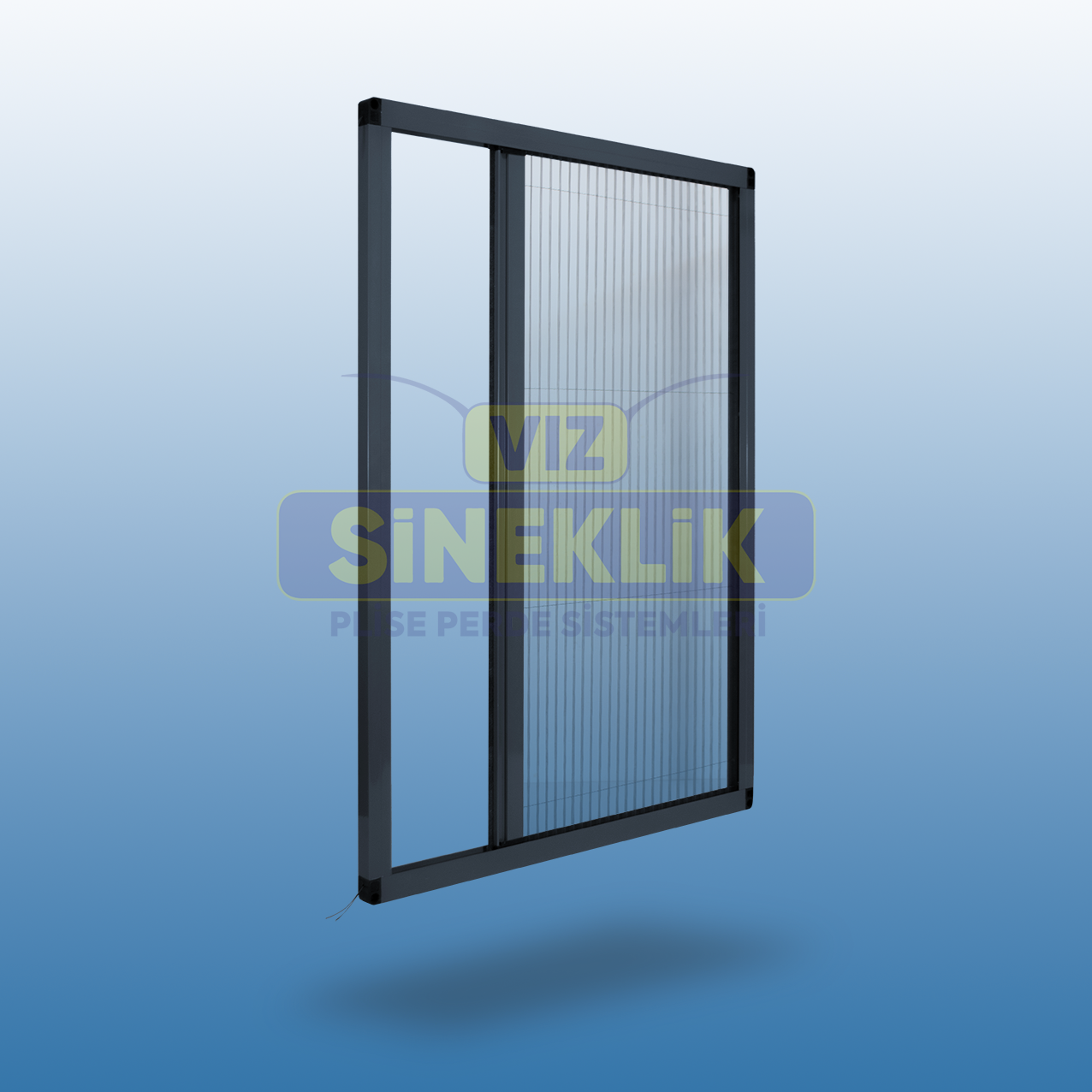 Pencere Plise Sineklik Antrasit - 65-74 - 98-109