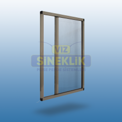 Pencere Plise Sineklik Vizon - 45-54 - 98-109